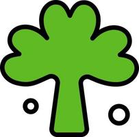 trébol verde irlanda planta irlandesa plantilla de logotipo de empresa color plano vector