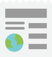 Basic Document Globe Ui  Flat Color Icon Vector icon banner Template