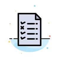 Document File Education Abstract Flat Color Icon Template vector