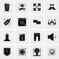 16 Universal Business Icons Vector Creative Icon Illustration to use in web and Mobile Related project