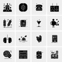 16 Universal Business Icons Vector Creative Icon Illustration to use in web and Mobile Related project