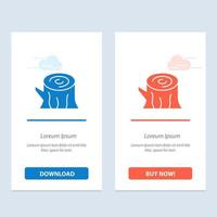 Log Wood Wooden Spring  Blue and Red Download and Buy Now web Widget Card Template vector