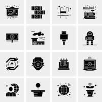 16 Universal Business Icons Vector Creative Icon Illustration to use in web and Mobile Related project