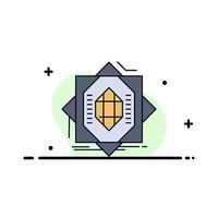 Abstract core fabrication formation forming Flat Color Icon Vector