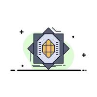 Abstract core fabrication formation forming Flat Color Icon Vector