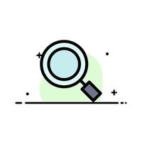 General Magnifier Magnify Search  Business Flat Line Filled Icon Vector Banner Template