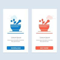 Medical Medicine Soup Hospital  Blue and Red Download and Buy Now web Widget Card Template vector