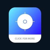 Archer Target Goal Aim Mobile App Button Android and IOS Glyph Version vector