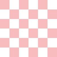 Girly pink seamless y2k pattern with chess style for texture and wrapping paper. vector