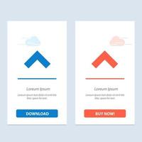 Arrow Up Forward  Blue and Red Download and Buy Now web Widget Card Template vector