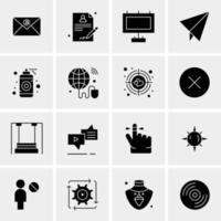 16 Universal Business Icons Vector Creative Icon Illustration to use in web and Mobile Related project