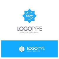 New Product Sticker Badge Blue Logo vector