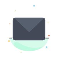 Twitter Mail Sms Chat Abstract Flat Color Icon Template vector