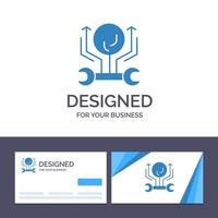 Creative Business Card and Logo template Development Engineering Growth Hack Hacking Vector Illustration