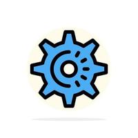 Cog Gear Setting Idea Abstract Circle Background Flat color Icon vector