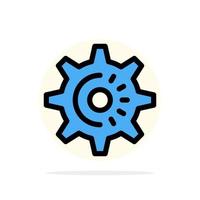 Cog Gear Setting Idea Abstract Circle Background Flat color Icon vector