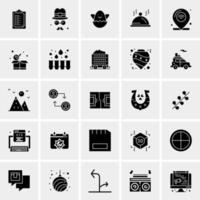 25 iconos de negocios universales vector ilustración de icono creativo para usar en proyectos relacionados con la web y dispositivos móviles