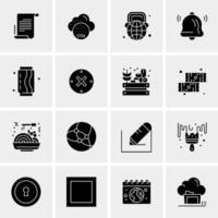 16 Universal Business Icons Vector Creative Icon Illustration to use in web and Mobile Related project