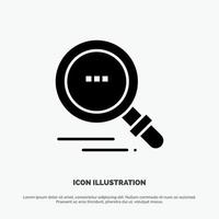 Search Find Motivation solid Glyph Icon vector