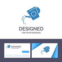 Creative Business Card and Logo template Water Tank Beverage Bottle Tank Water Vector Illustration