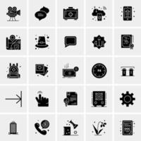 25 iconos de negocios universales vector ilustración de icono creativo para usar en proyectos relacionados con la web y dispositivos móviles