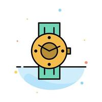 reloj reloj inteligente tiempo teléfono android resumen color plano icono plantilla vector