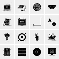 16 Universal Business Icons Vector Creative Icon Illustration to use in web and Mobile Related project