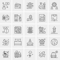 25 Universal Business Icons Vector Creative Icon Illustration to use in web and Mobile Related project