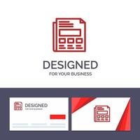 Creative Business Card and Logo template Report Paper Sheet Presentation Vector Illustration