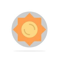 sol sol grecia círculo abstracto fondo color plano icono vector