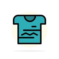 Shirt Tshirt Cloth Uniform Abstract Circle Background Flat color Icon vector