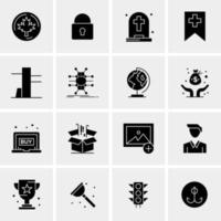 16 Universal Business Icons Vector Creative Icon Illustration to use in web and Mobile Related project