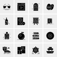 16 Universal Business Icons Vector Creative Icon Illustration to use in web and Mobile Related project