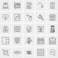 25 Universal Business Icons Vector Creative Icon Illustration to use in web and Mobile Related project