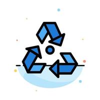 Eco Ecology Environment Garbage Green Abstract Flat Color Icon Template vector