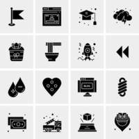 16 Universal Business Icons Vector Creative Icon Illustration to use in web and Mobile Related project