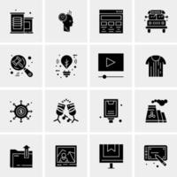 16 Universal Business Icons Vector Creative Icon Illustration to use in web and Mobile Related project