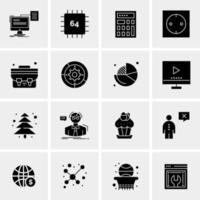 16 Universal Business Icons Vector Creative Icon Illustration to use in web and Mobile Related project