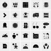 25 iconos de negocios universales vector ilustración de icono creativo para usar en proyectos relacionados con la web y dispositivos móviles