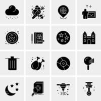 16 Universal Business Icons Vector Creative Icon Illustration to use in web and Mobile Related project