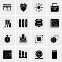 16 Universal Business Icons Vector Creative Icon Illustration to use in web and Mobile Related project