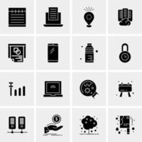 16 Universal Business Icons Vector Creative Icon Illustration to use in web and Mobile Related project