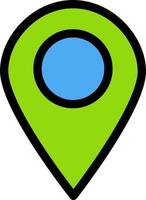 Location Map Marker Pin  Flat Color Icon Vector icon banner Template