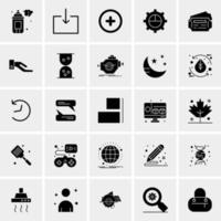 25 iconos de negocios universales vector ilustración de icono creativo para usar en proyectos relacionados con la web y dispositivos móviles