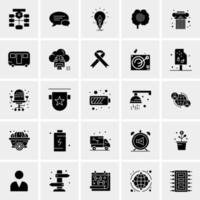 25 iconos de negocios universales vector ilustración de icono creativo para usar en proyectos relacionados con la web y dispositivos móviles