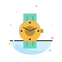 reloj reloj inteligente tiempo teléfono android resumen color plano icono plantilla vector