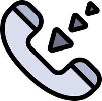 Call Communication Incoming Phone  Flat Color Icon Vector icon banner Template