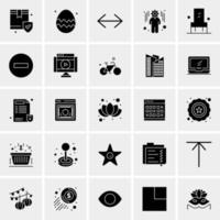 25 iconos de negocios universales vector ilustración de icono creativo para usar en proyectos relacionados con la web y dispositivos móviles