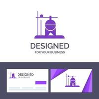 Creative Business Card and Logo template Healthcare Medical Rehydration Transfusion Vector Illustration