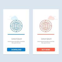 Globe Business Communication Connection Global World  Blue and Red Download and Buy Now web Widget Card Template vector